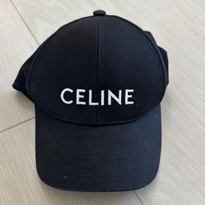 Celine Classic Black Baseball Cap